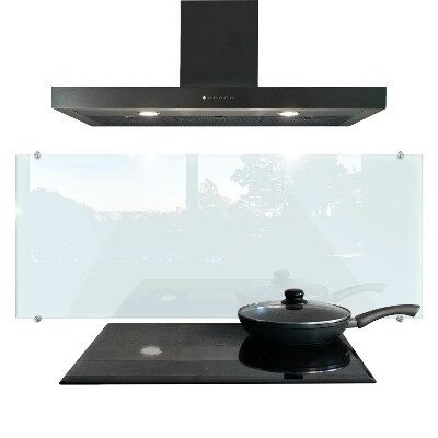 Glass cooker splashback transparent tempered glass