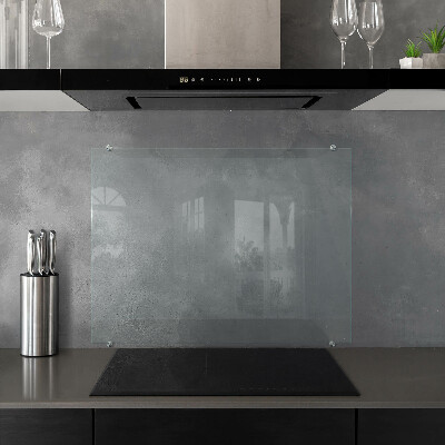 Glass worktop for the kitchen transparent