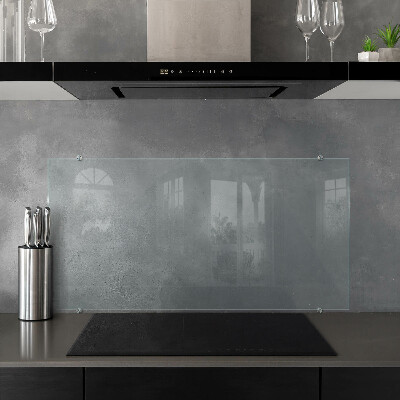 Glass worktop for the kitchen transparent