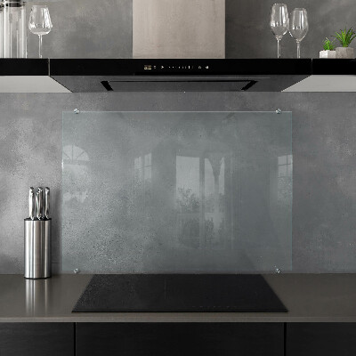 Glass worktop for the kitchen transparent