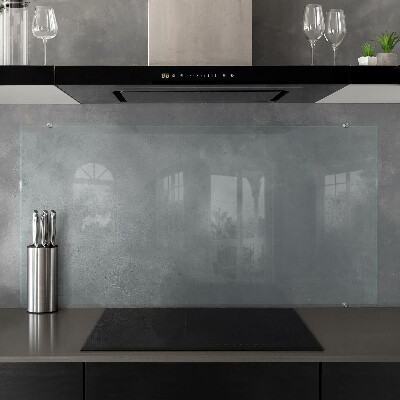 Glass cooker splashback transparent tempered glass