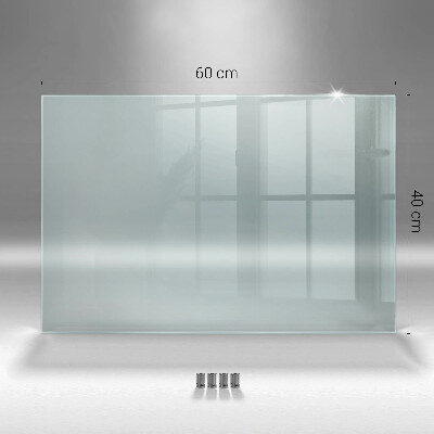 Glass worktop for the kitchen transparent