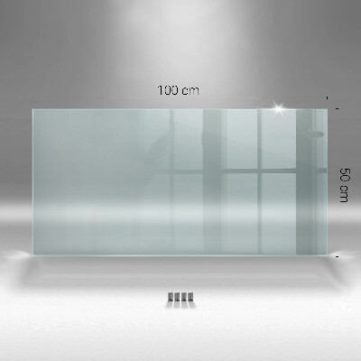 Glass worktop for the kitchen transparent