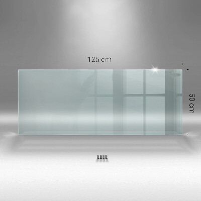 Glass worktop for the kitchen transparent