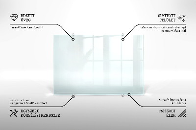 Glass worktop for the kitchen transparent