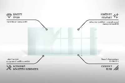 Glass cooker splashback transparent tempered glass