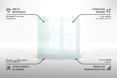 Glass cooker splashback transparent tempered glass