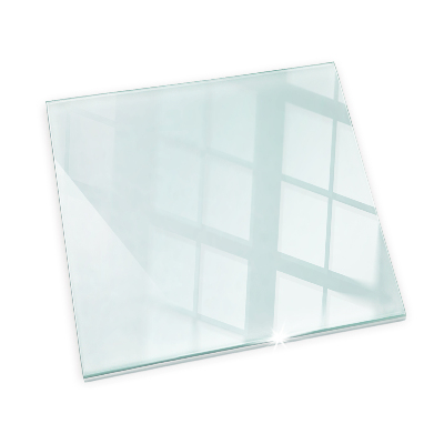 Glass hearth for stove transparent