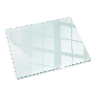 Glass hearth for stove transparent