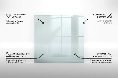 Glass hearth for stove transparent