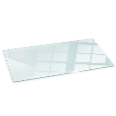 Glass hearth for stove transparent