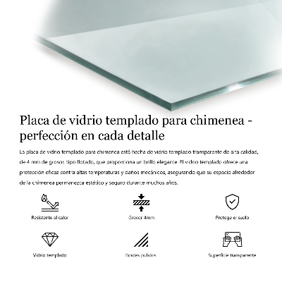 Hexagonal glass hearth transparent