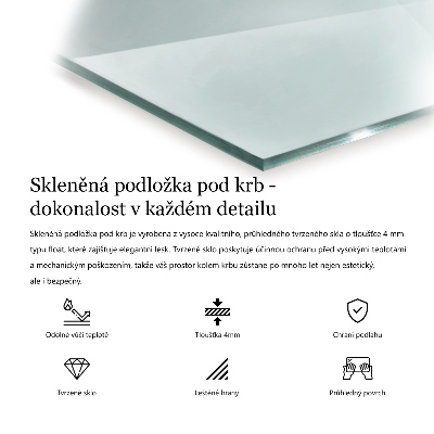 Hexagonal glass hearth transparent