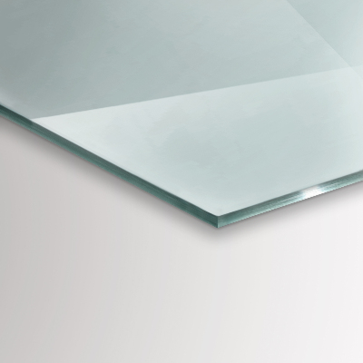 Hexagonal glass hearth transparent