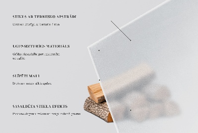 Glass hearth for log burner Semi-oval frosted glass