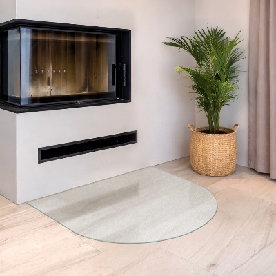 Glass hearth for log burner Semi-oval frosted glass
