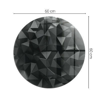 Glass hearth for stove round Three-dimensional geometry
