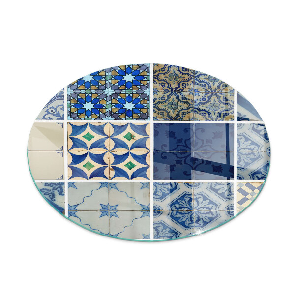 Glass hearth for stove round Ceramic tile patterns