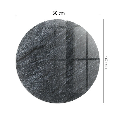 Glass hearth pad round Stone surface texture