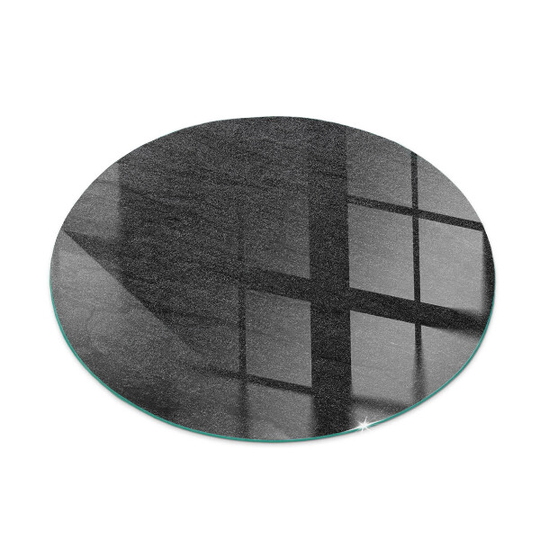 Glass hearth pad round Stone surface texture