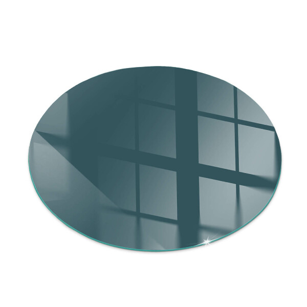 Glass hearth for stove round Sea Color
