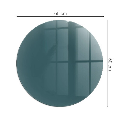 Glass hearth for stove round Sea Color
