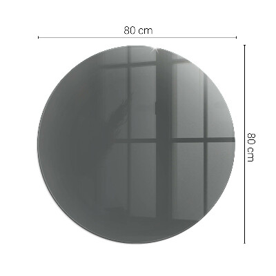 Glass hearth pad round Color Gray-brown
