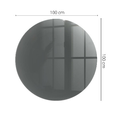 Glass hearth pad round Color Gray-brown