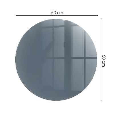 Glass hearth pad round Color Dark blue