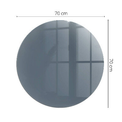 Glass hearth pad round Color Dark blue