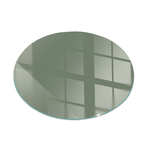 Glass hearth for stove round Color Olive