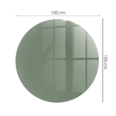 Glass hearth for stove round Color Olive