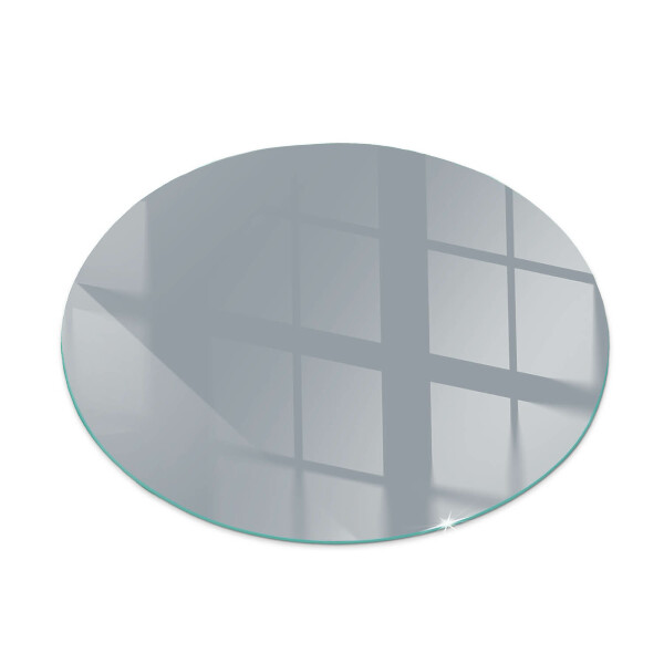Glass hearth pad round Color Gray