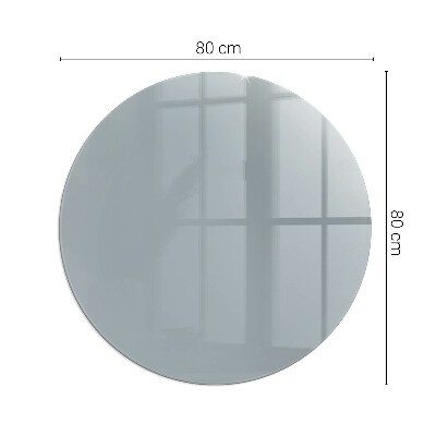 Glass hearth pad round Color Gray