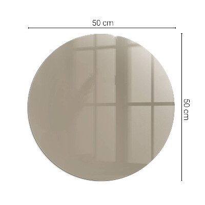 Glass hearth for stove round Color Brown