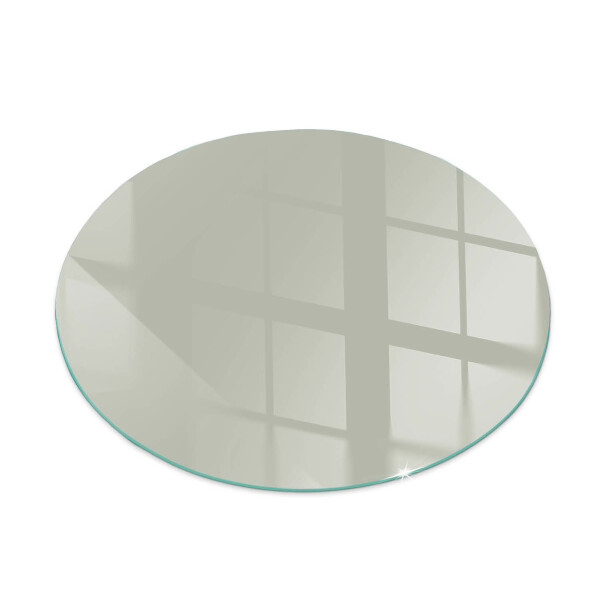 Glass hearth for stove round Color Gray-green