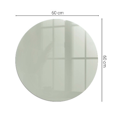 Glass hearth for stove round Color Gray-green