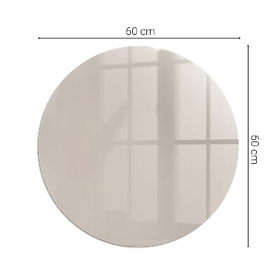 Glass hearth for stove round Color: Light brown