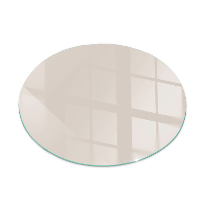 Glass hearth pad round Color Pale pink