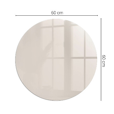 Glass hearth pad round Color Pale pink