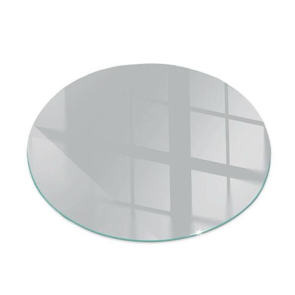 Glass hearth for stove round Color Light grey