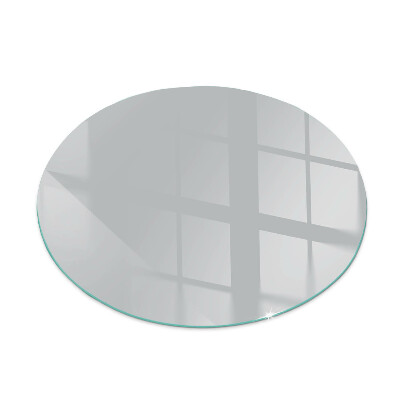 Glass hearth for stove round Color Light grey