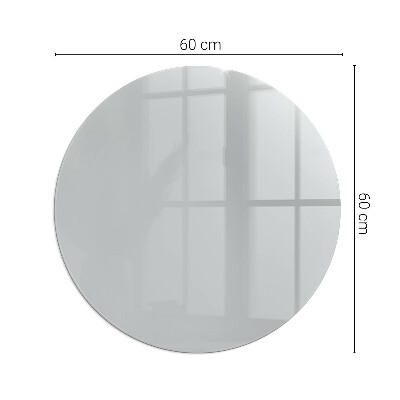 Glass hearth for stove round Color Light grey