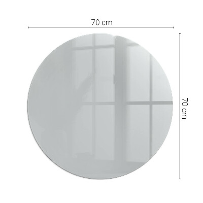 Glass hearth for stove round Color Light grey