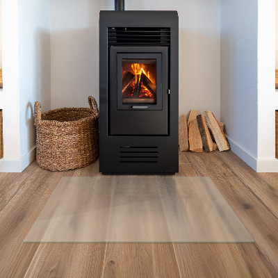 Rectangular glass hearth plate Frosted glass