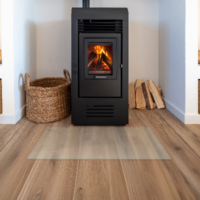 Rectangular glass hearth plate Frosted glass