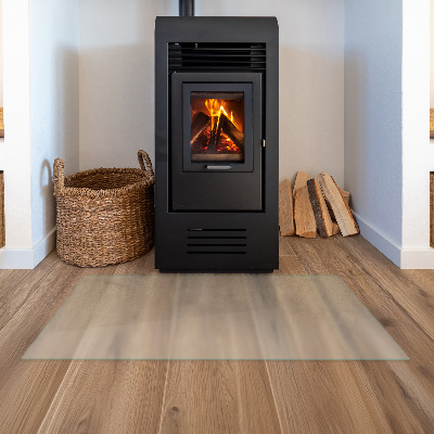 Rectangular glass hearth plate Frosted glass