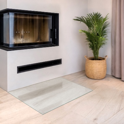 Rectangular glass hearth plate Frosted glass