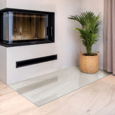 Rectangular glass hearth plate Frosted glass