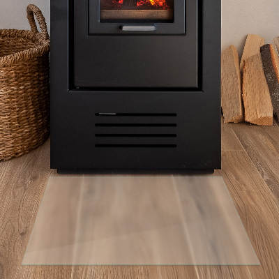 Rectangular frosted glass hearth plate